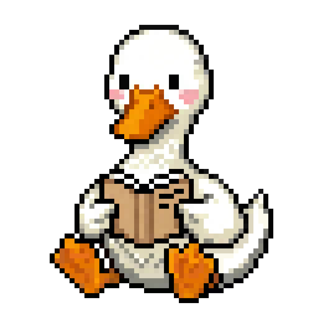 Pato de Habit Duck leyendo un libro
